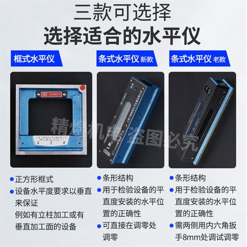 正宗上海飞环条式水平仪ST100 ST150 ST200 ST250 ST300 精度0.02