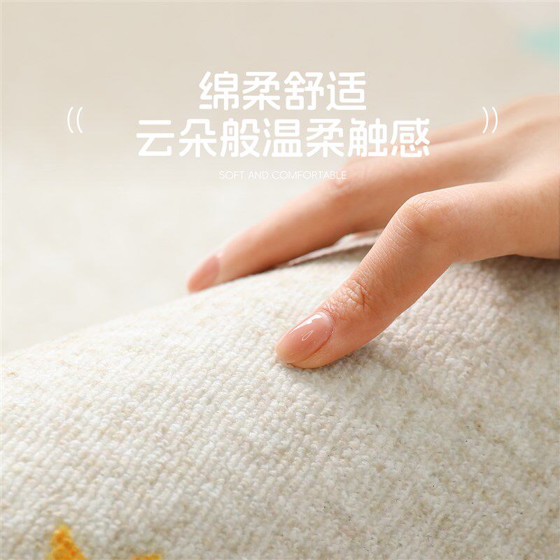 儿童房地毯2025新款卧室床边毯防水免洗可擦房间阅读区卡通爬爬垫