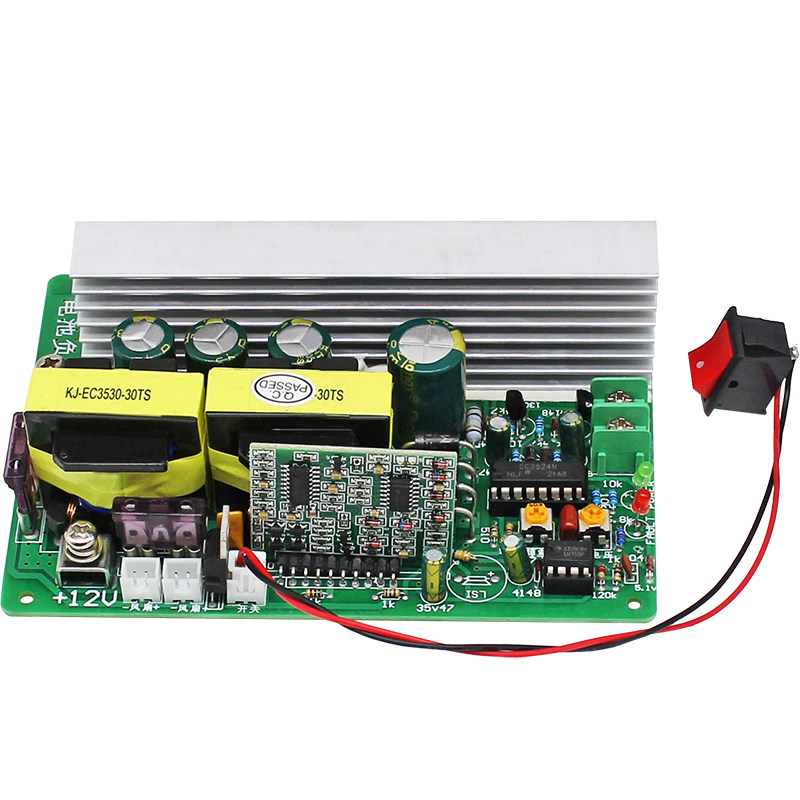 600W大功率修正波逆变器12V转110V/220V可调电源板DC-AC升压50Hz