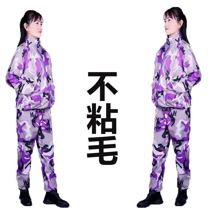 防灰尘工作服连帽男女裤子车间粉尘农活家用养殖宽松透气防护服