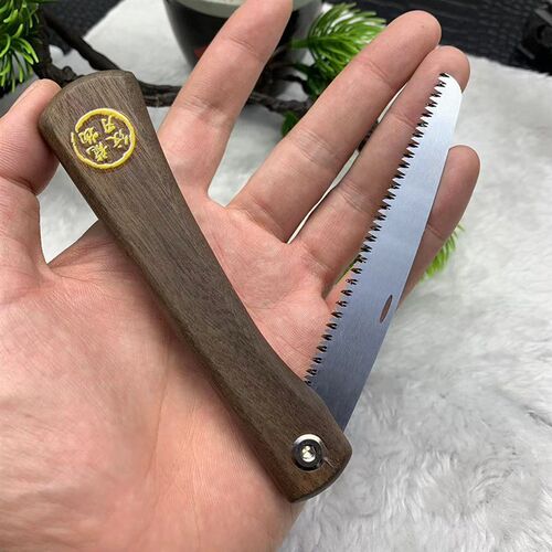 迷你盆景手工折叠锯便携进口锯片手锯窄锯凤尾鸡尾锯果树修枝园林