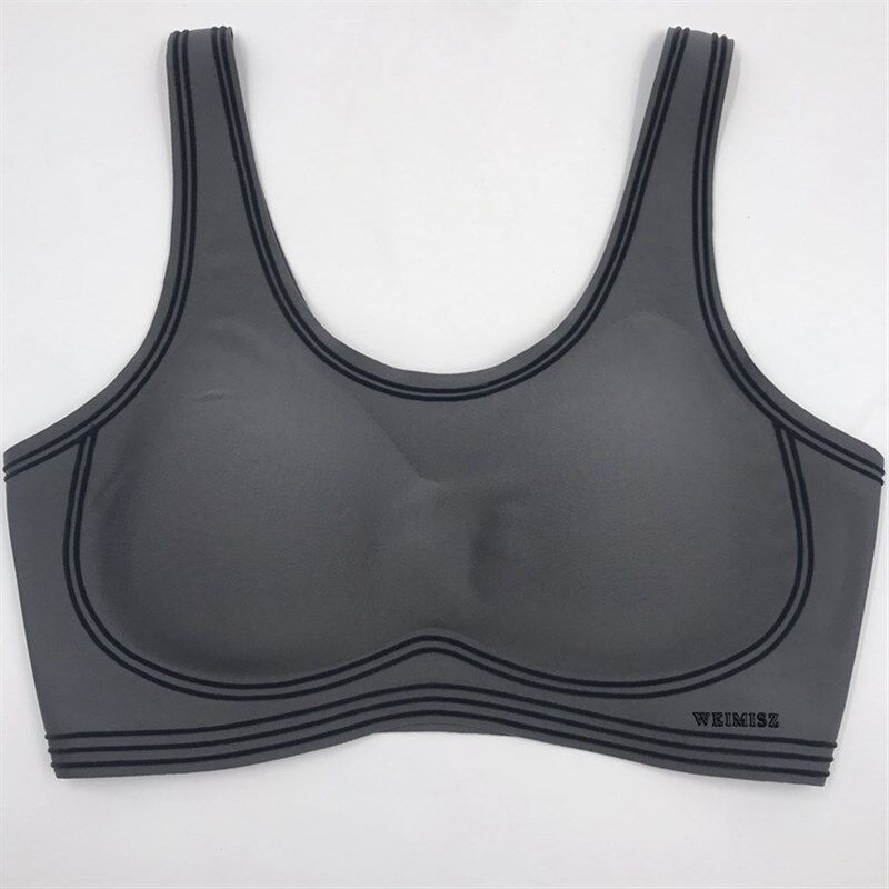 天然乳胶光面文胸美背舒适运动文胸内衣背心无痕无扣有扣无钢圈18