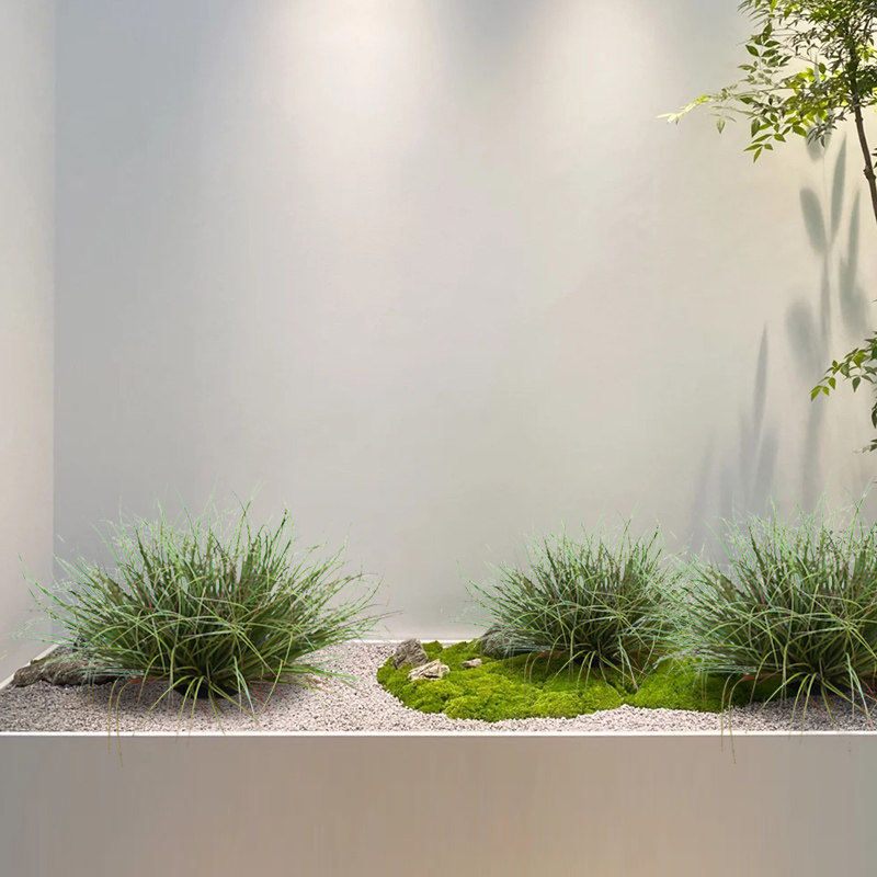 蒲草球仿真植物造景摆件店铺装饰假草堆景观芦苇草灌木草绿植园景