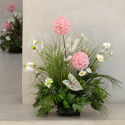 北欧风室内仿真植物绣球花丛餐厅橱窗造景软装饰品文艺盆栽绿植
