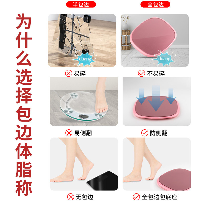 体重秤app体脂秤智能家用女生宿舍称重健康减肥称精准能测脂肪手