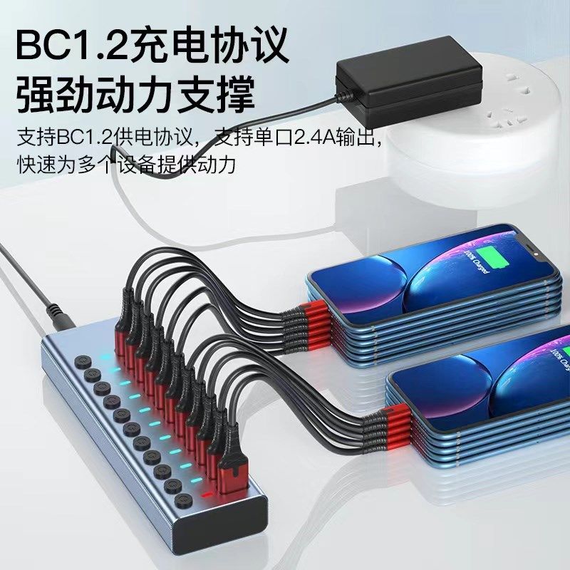 工业级HUB集线器手机机扩展坞电脑台式主机笔记本USB3.0拓