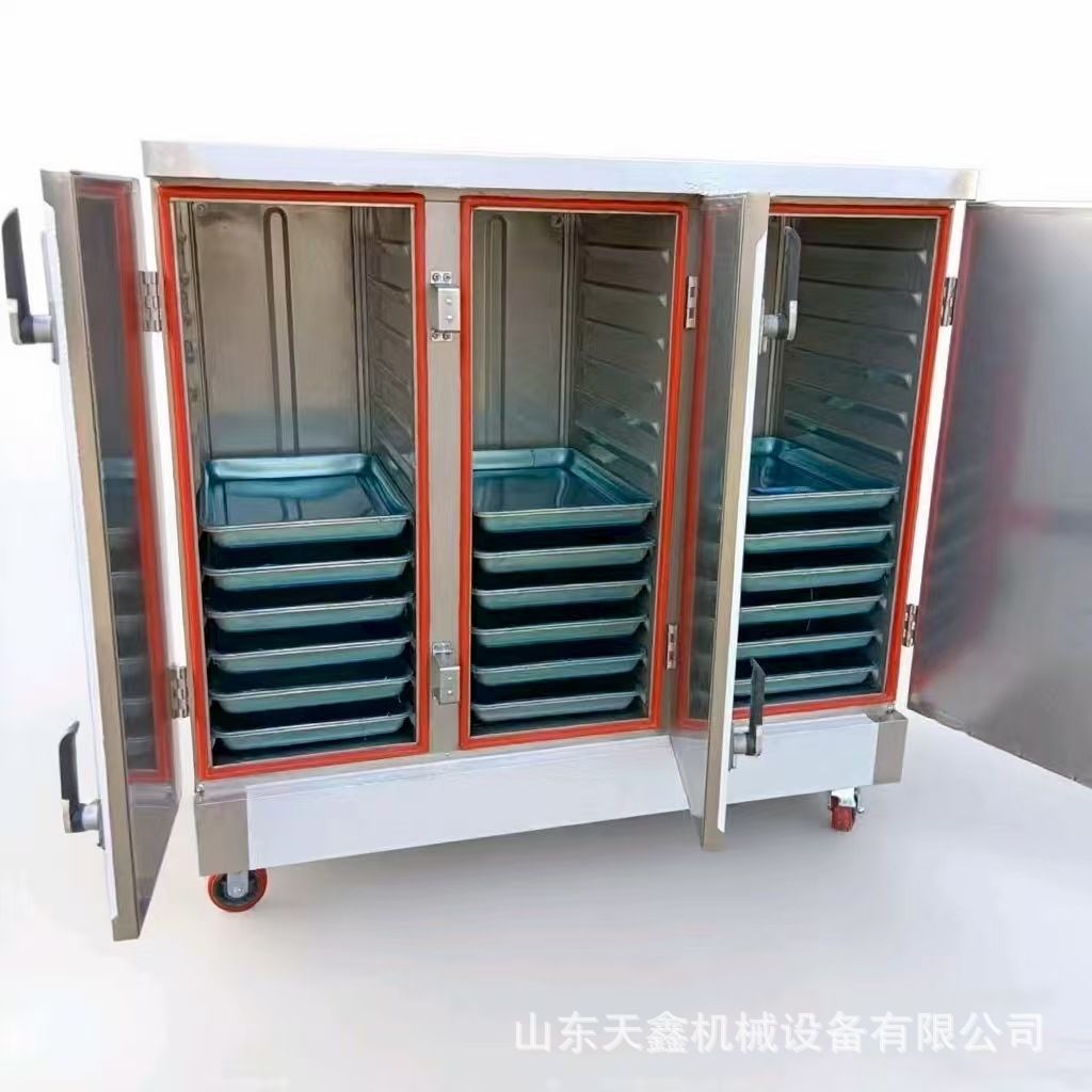 电蒸车三门电蒸车 电热蒸饭箱不锈钢蒸饭车食堂电蒸车 饭店电蒸车