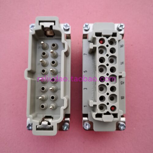 HARTING连接器09340062701母芯HAN-6HVE-F-s 高压16A/830V原装