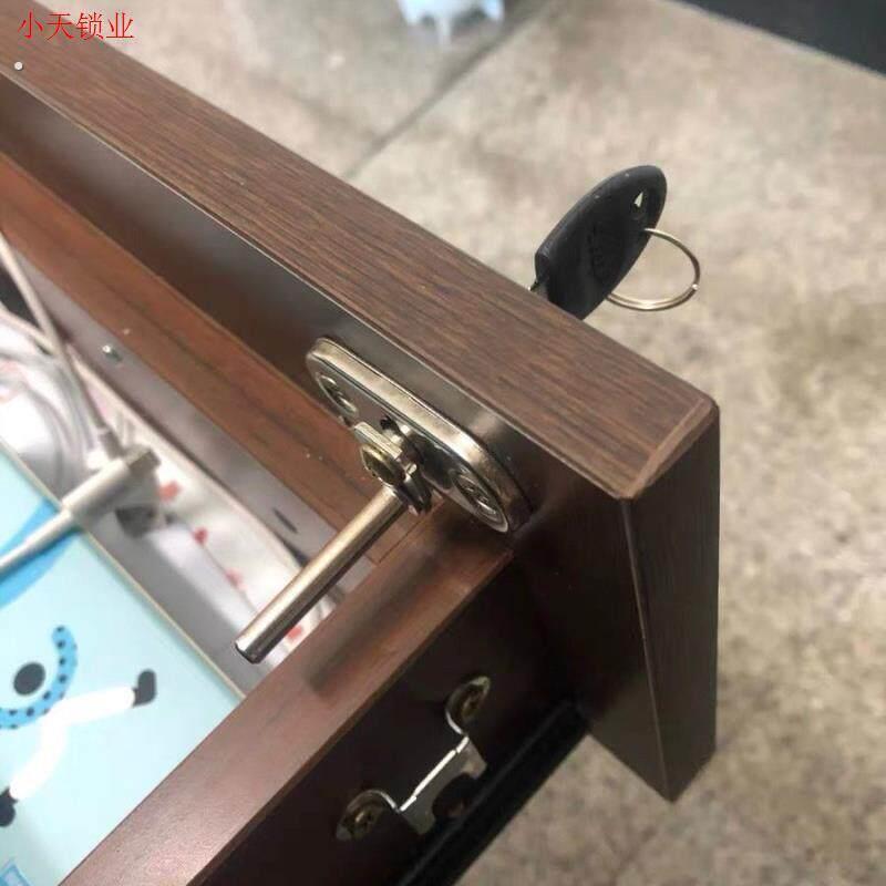 抽屉锁三连锁办公桌抽屉锁芯一锁三小锁三联锁文件柜锁头联动锁.