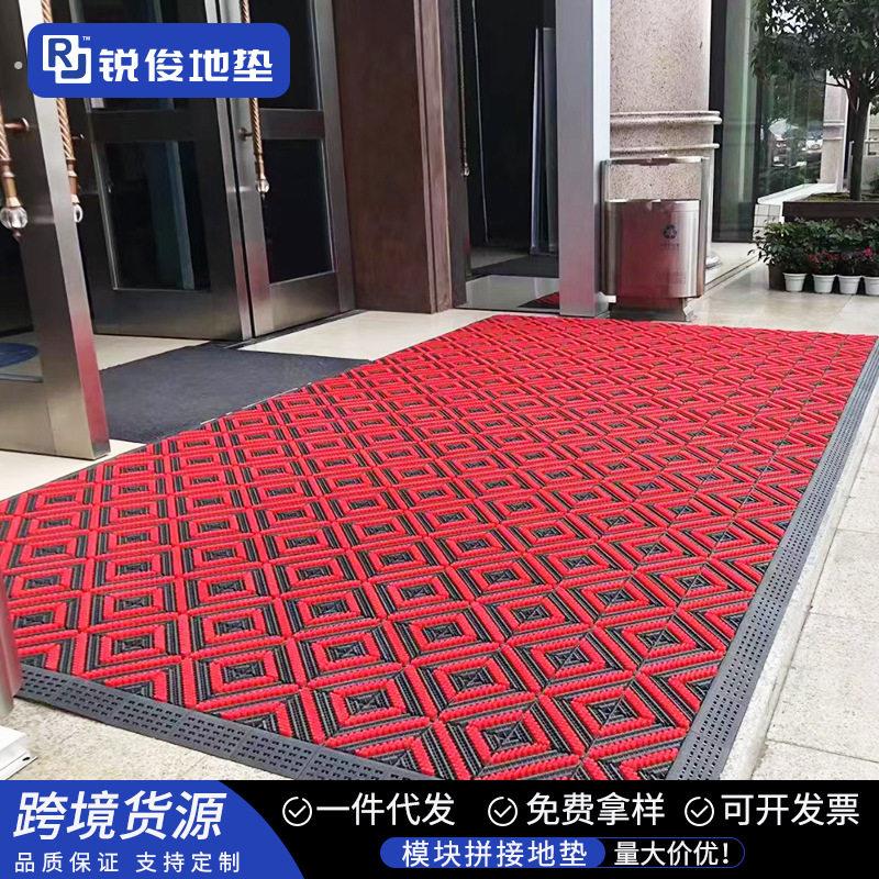 拼接地垫入户门耐脏商用酒店商场进门地毯防滑除尘脚垫商用场所