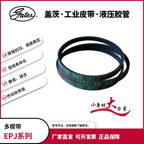 gates/盖茨工业皮带 滚筒输送流水线传动皮带 多楔带 3EPJ246-486