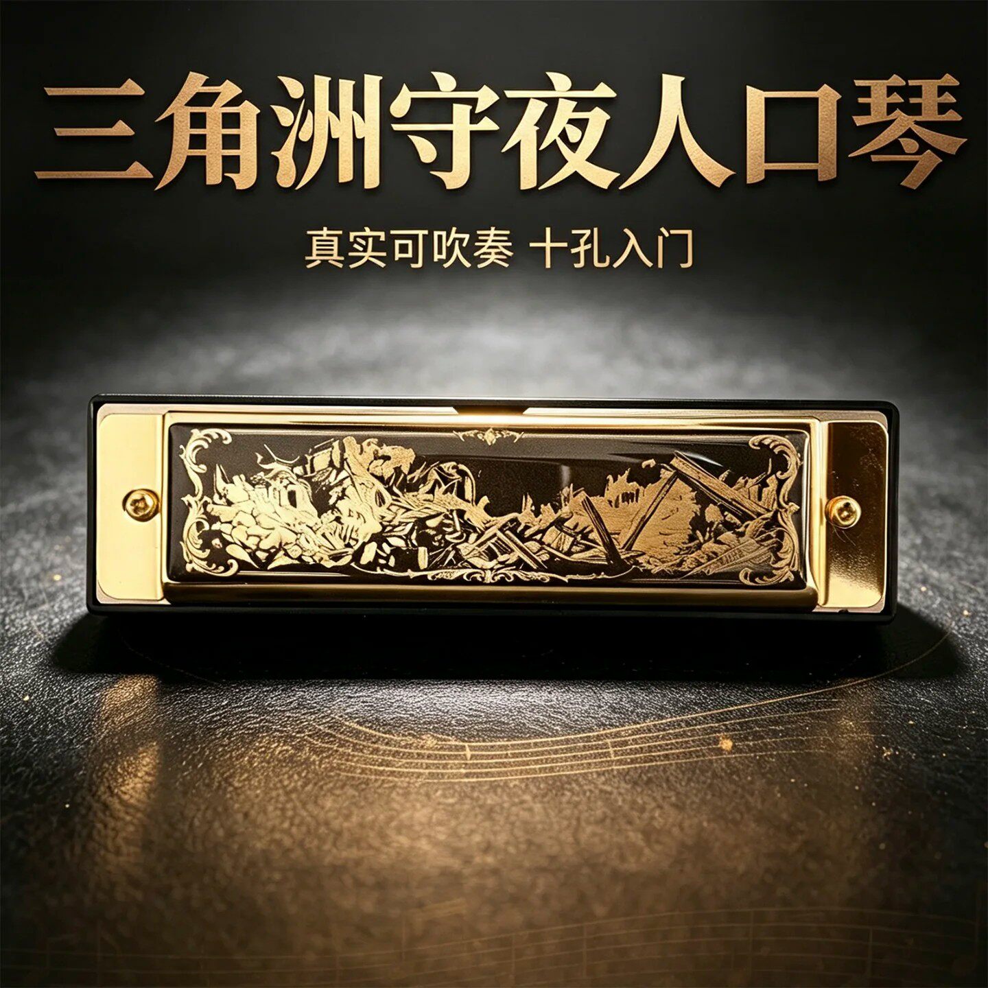 三角洲行动周边游戏同款守夜人口琴10孔可吹奏玩具道具模型乐器