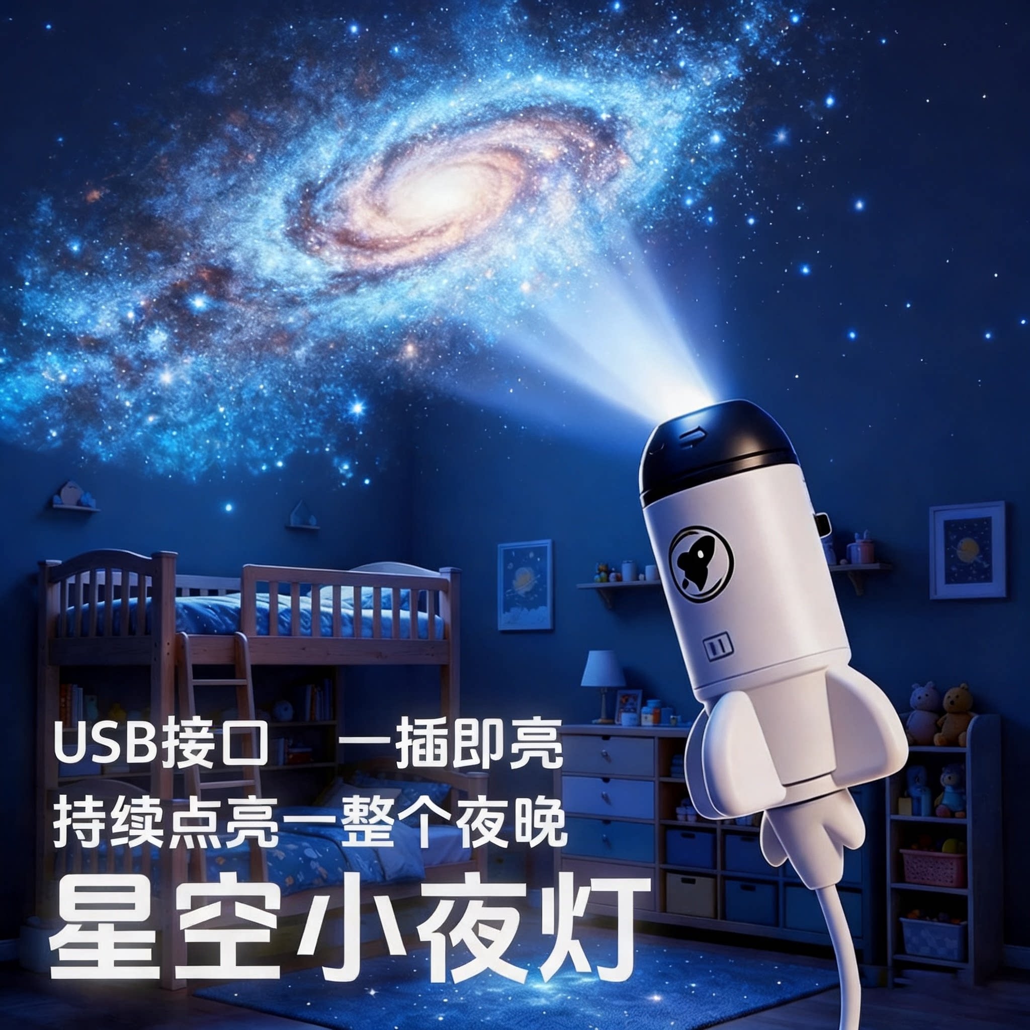 【星空投影灯】宇宙满天星小夜灯图片