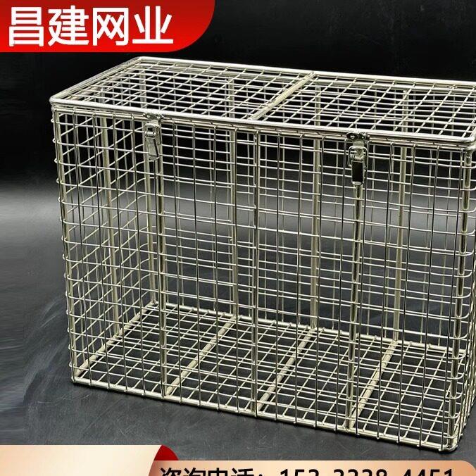 不锈钢网筐带盖双提手清洗筐过滤网篮沥水筐消毒篮带卡扣定制做
