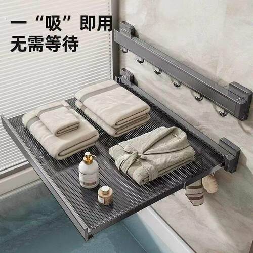 厨房备菜置物架可折叠加宽配菜盘壁挂式免打孔多功能碗碟收纳架子