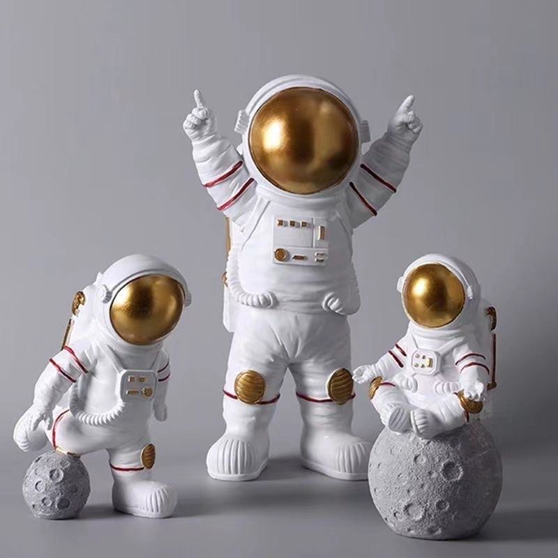 创意宇航员小摆件桌面太空人客厅电视柜儿童房布置家居装饰摆设品