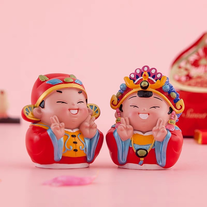 卡通可爱结婚礼物送新人闺蜜同事朋友新婚娃娃摆件婚房婚车装饰品