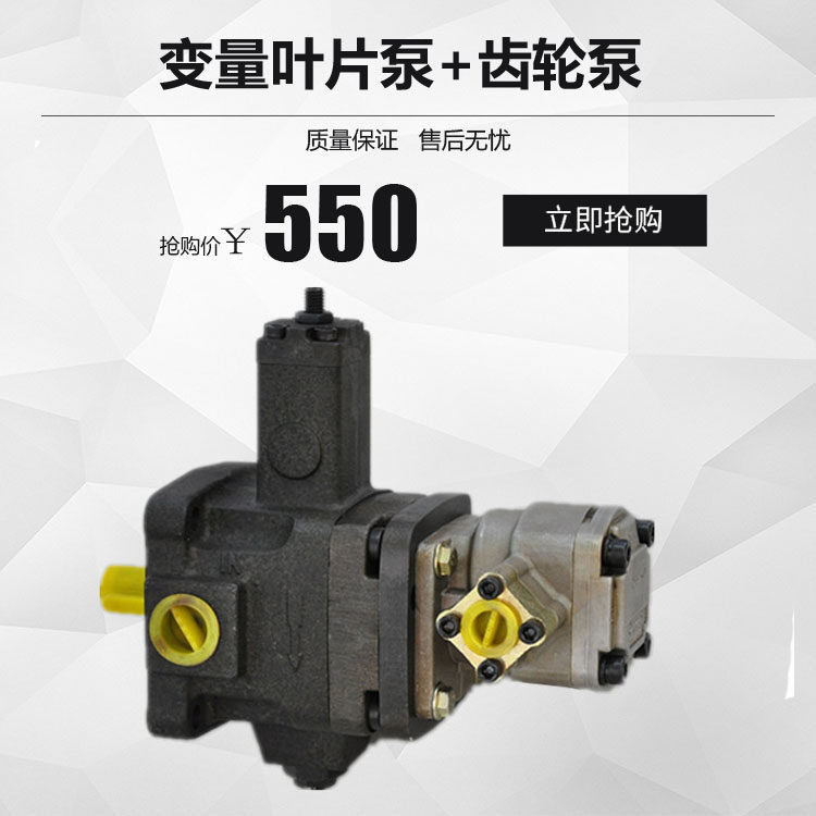 变量叶片泵配齿轮泵高低压组合油泵VP30/40+S/PA VP2-30/40+GPY