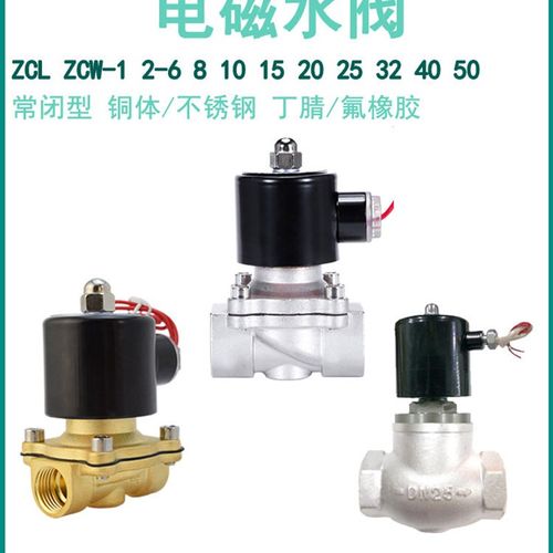 ZCW-1P-DN25电磁阀1/2寸3/4/6分ZCL-1-15高压2P-DN20 32 40 50 10