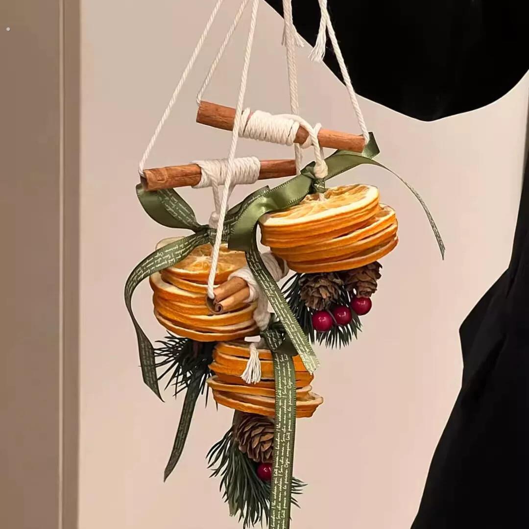 【大橘大利】新年汽车挂件天然橘子片车载香薰挂件汽车装饰汽车除