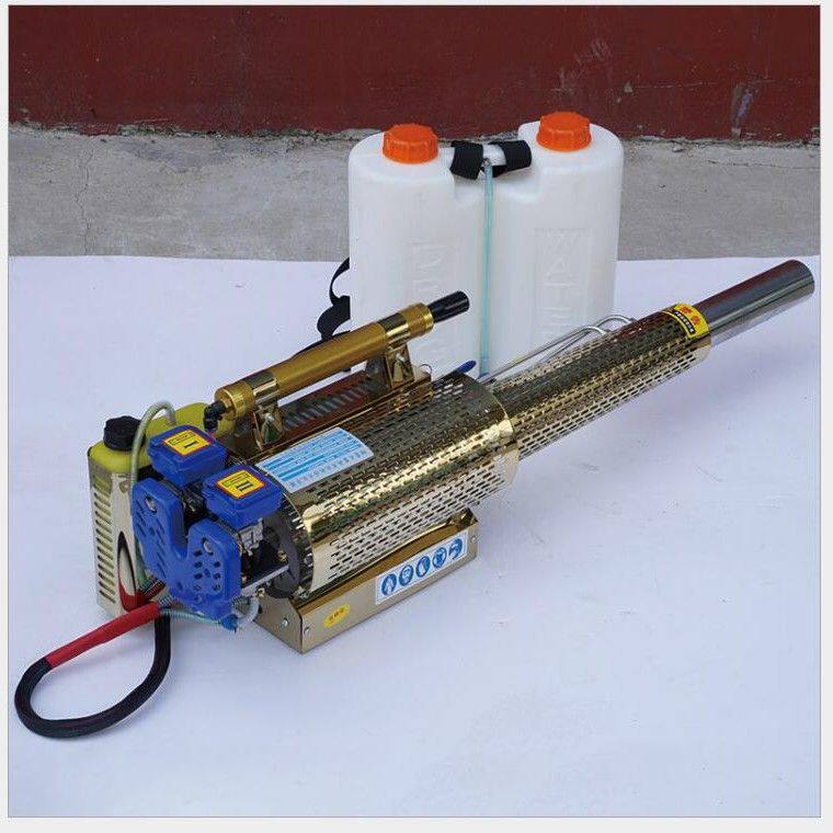 山东厂家现货养殖场消毒打药烟雾机大棚果园水雾烟雾两用电启动打