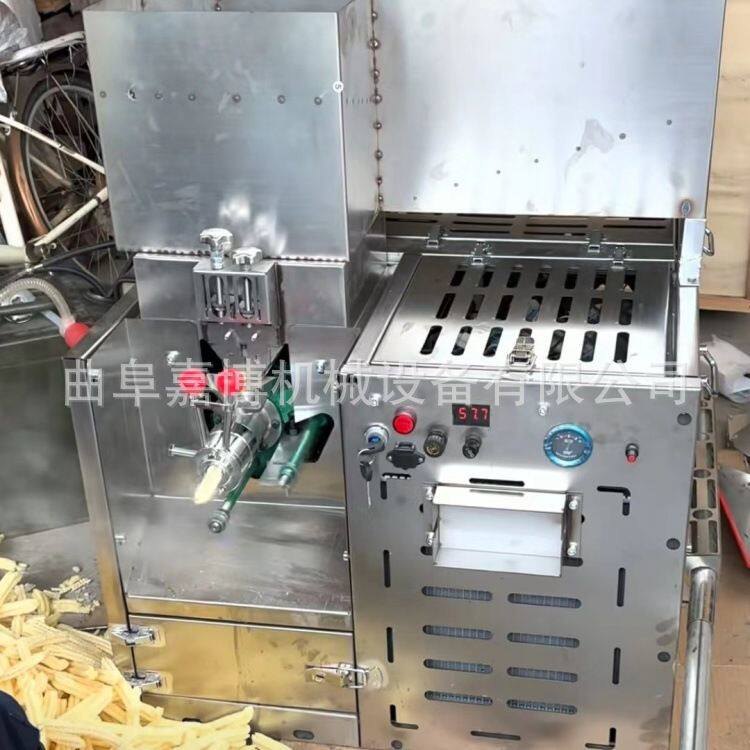 赶庙会用四缸汽油膨化机 静音汽油机玉米棒杂粮直筒米棍机 好操作
