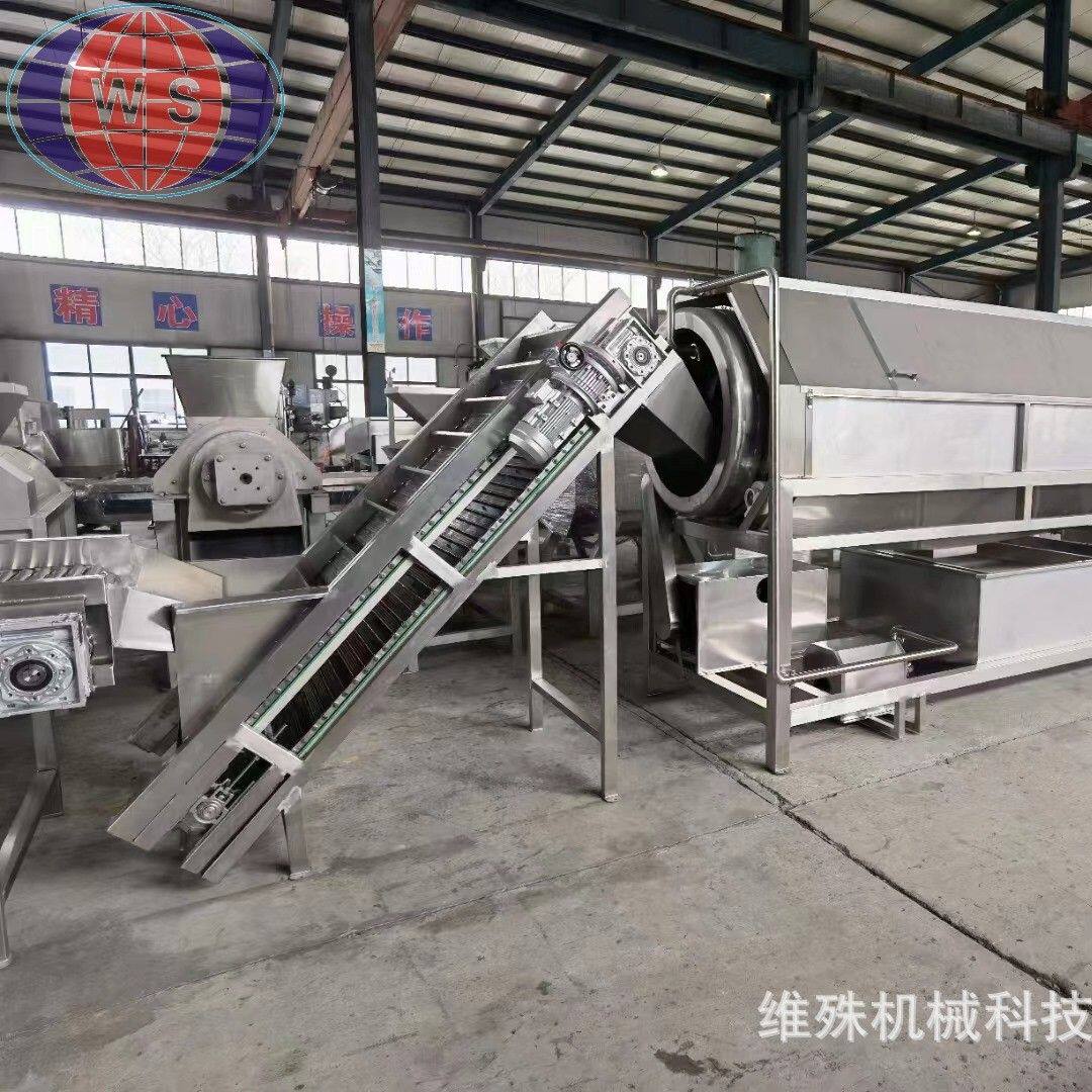水果清洗机NFC鲜榨苹果汁生产线 梨汁饮料调配加工设备生产设备