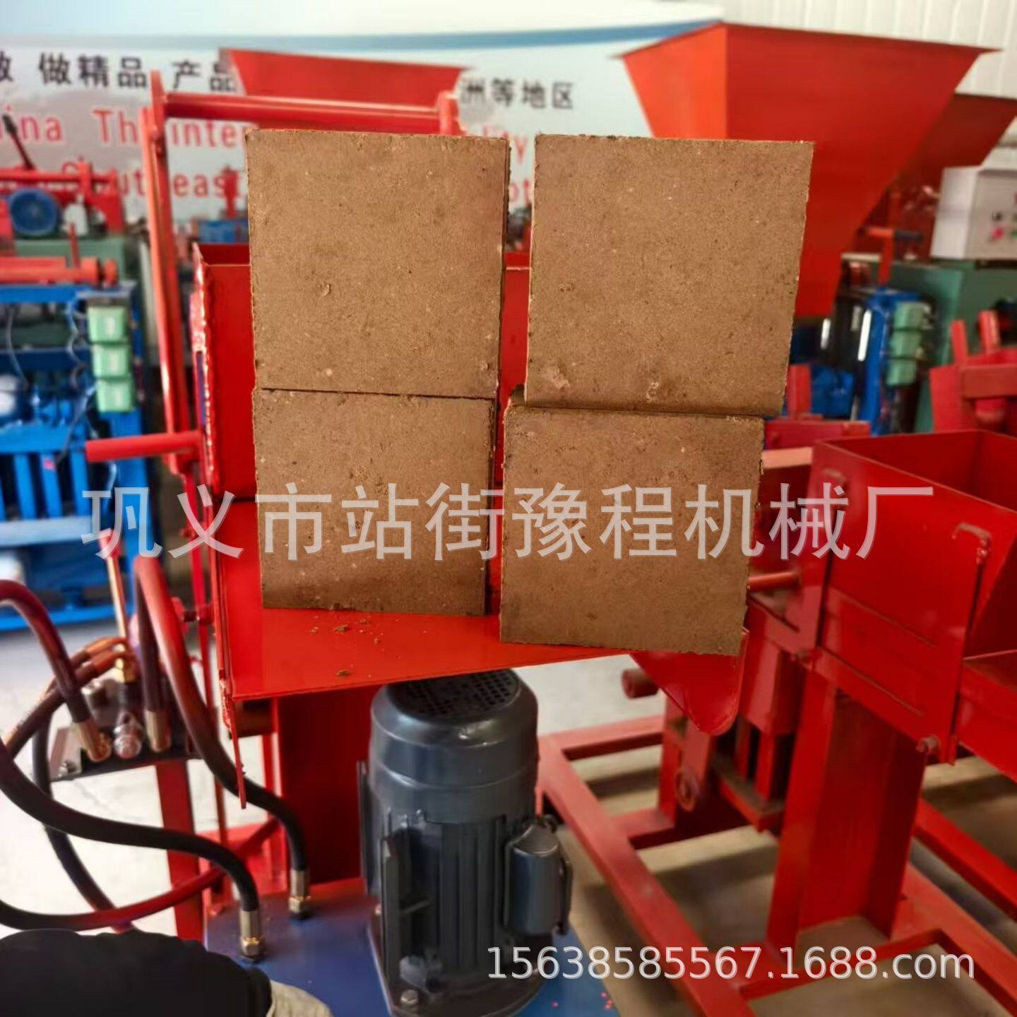 非洲泥土成型机器粘土连锁砖机手动黏土砖瓦机红土挤压制砖机设备