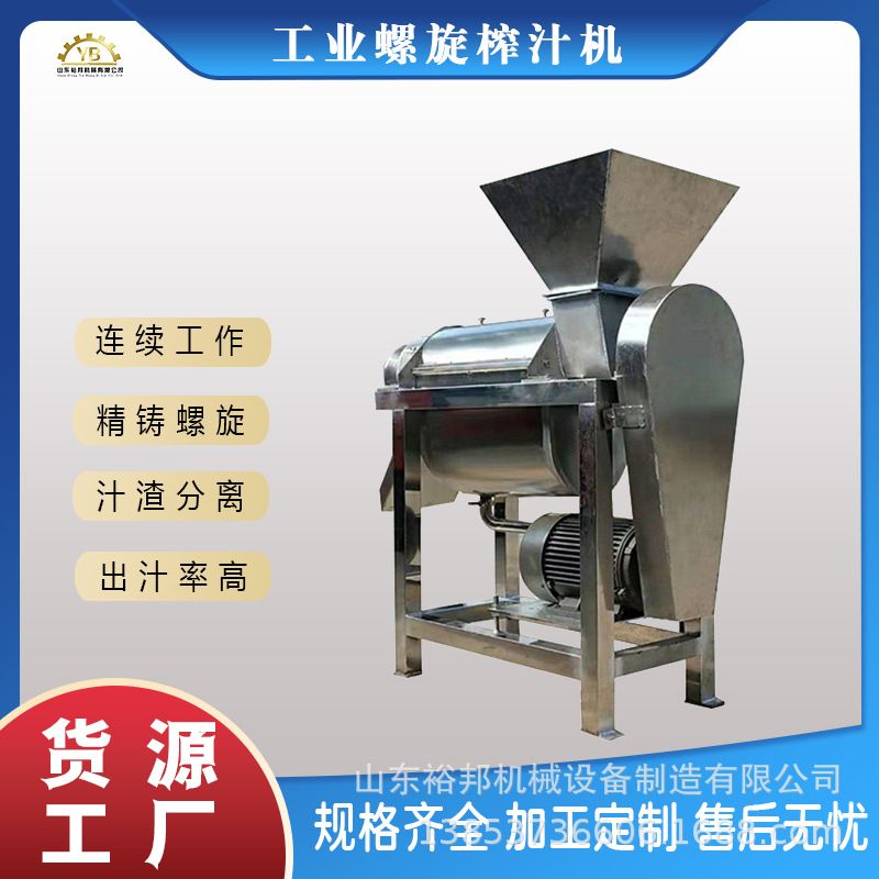 生姜汁加工大型榨汁设备 不锈钢果蔬螺旋榨汁机 洋葱蒜头榨汁机