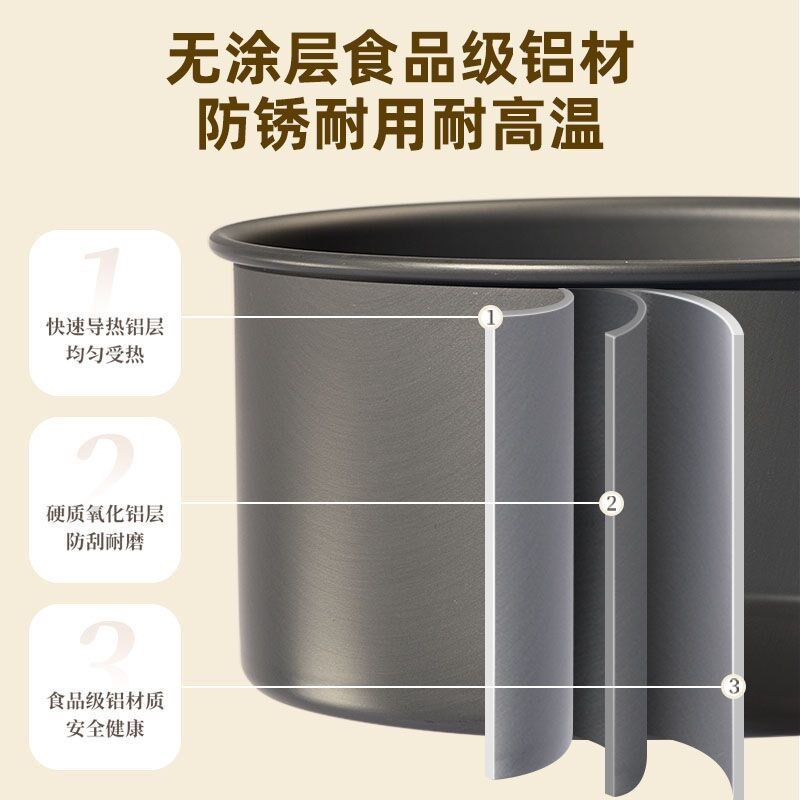 齐居客露营炊具户外锅水壶煎锅装备锅具用品便携野外野营餐具套锅