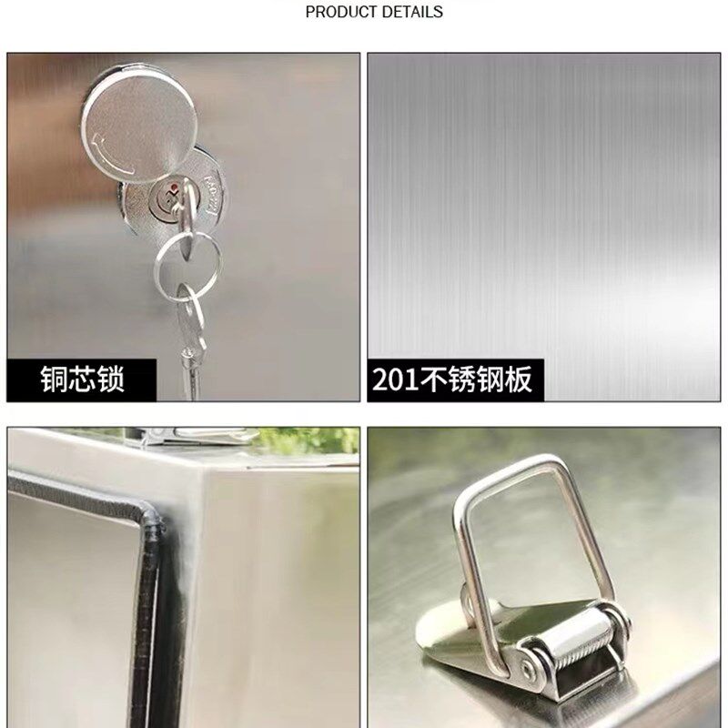 五菱龙卡不锈钢工具箱货车车载防水防尘储物箱大号加厚配件收纳箱