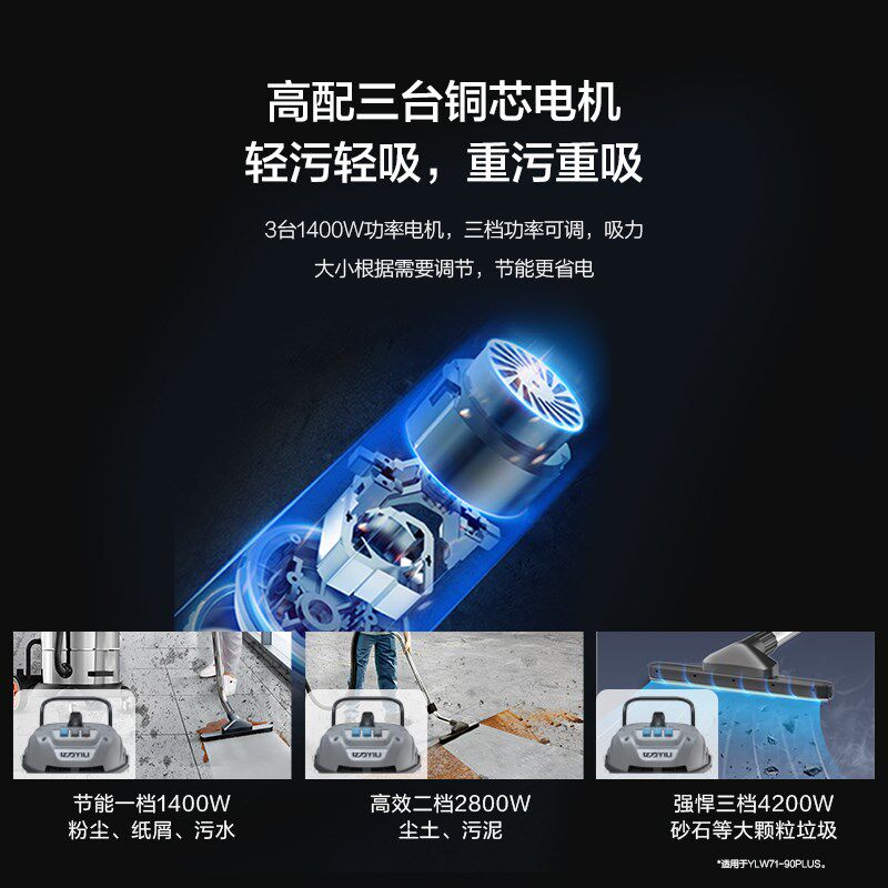 亿力71系列工业用强力吸尘器大功率工厂车间粉尘大型商用吸尘机