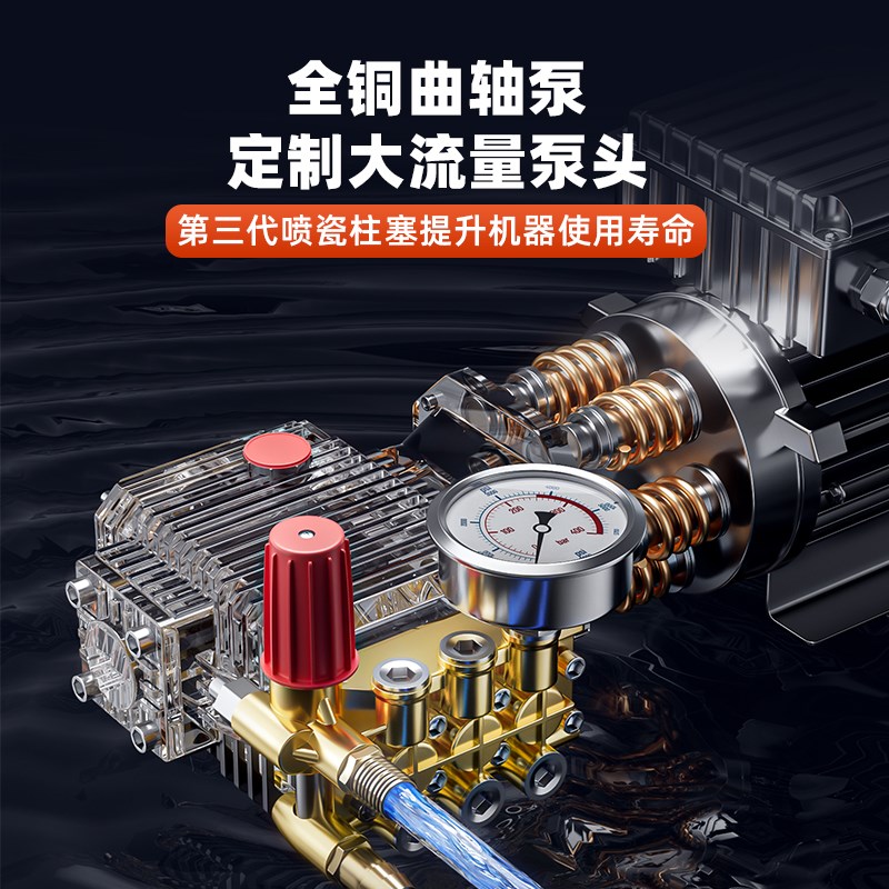 洗车机电动220v商用高压清洗水枪家用下水道管道疏通增压洗车水泵