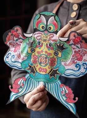 王的手创 非遗手工潍坊大小风筝摆件纸鸢diy材料包传统沙燕竹骨架