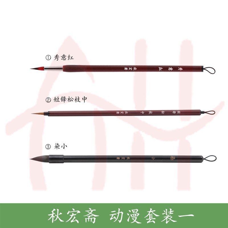 秋宏斋主播推荐秀意新手画笔套装动漫水彩史明克大史荷尔拜因套装