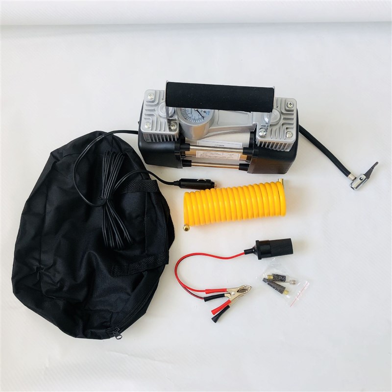 车用双缸车载充气泵12V24V便携式小轿车越野车轮胎电动汽车打气泵