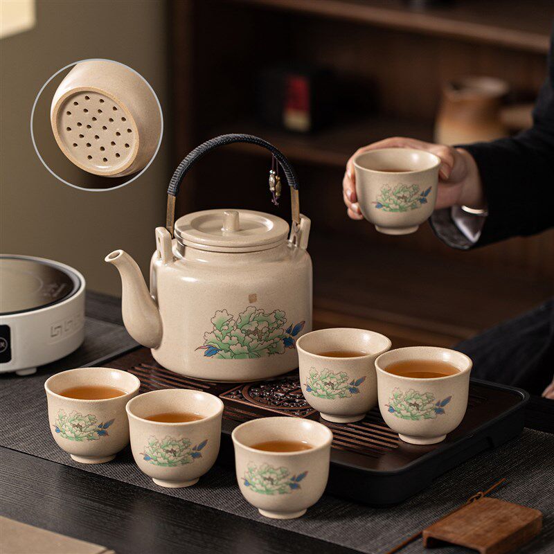 陶瓷养生炉电陶炉煮茶壶家用单号壶多功能加热烧水壶花茶煮茶器