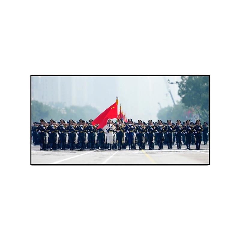阅兵中国装饰画军迷挂画军人客厅卧室壁画办公室背景墙大气壁画