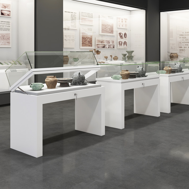 烤漆液压柜文物字画玉器玻璃展柜博物馆展览陈列柜台玻璃样品展柜