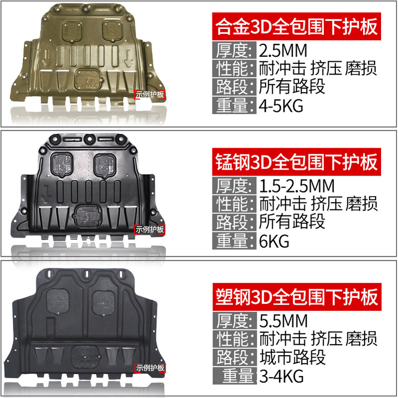 起亚福瑞迪发动机下护板16/18/19款汽车底盘锰钢全包围防护板装甲