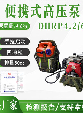 DHRP4.2/60森林消防泵泡沫凝胶输送救援泵风冷发动机高压泵