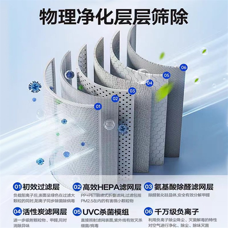 宠物吸猫毛空气净化器除臭家用孕妇婴儿净味全自动养猫专用净化机