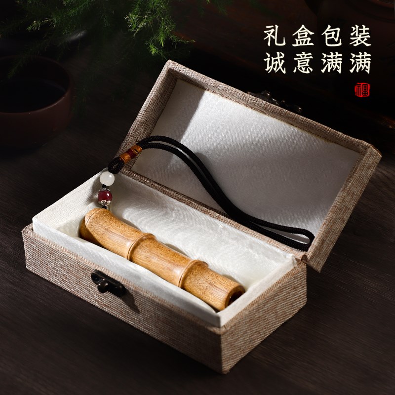 生日礼物节节高升手把件金丝楠木男士把盘玩送领导老公感恩节礼物