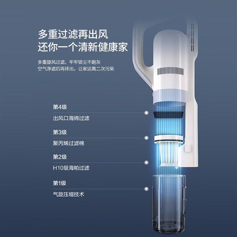 吸尘器家用大吸力手持大功弯折率宠物小狗吸猫毛小型强力吸尘机