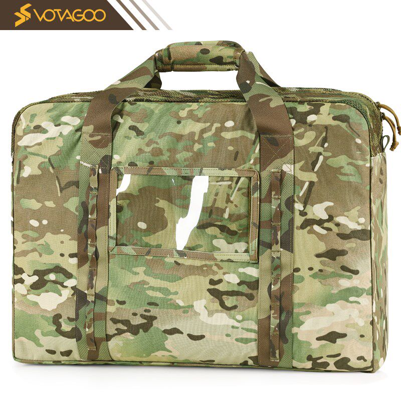 VOTAGOO V2战术背心装备携行包 CP迷彩 500D头盔大容量收纳旅行袋