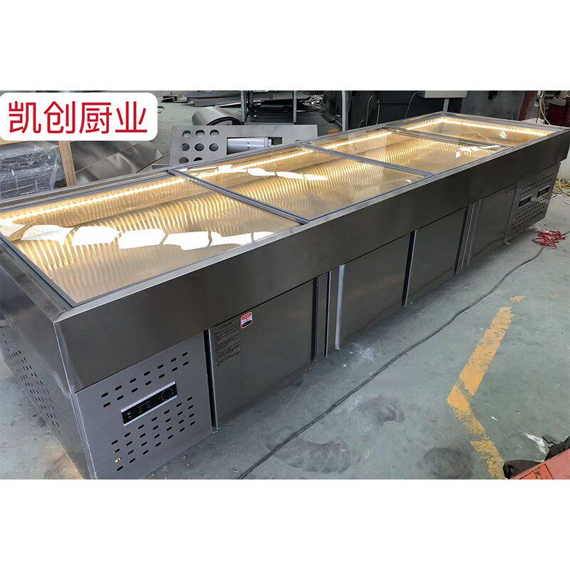 冰台展示柜海鲜冰台水果捞展示柜自助餐冰台明档冰台冰鲜台