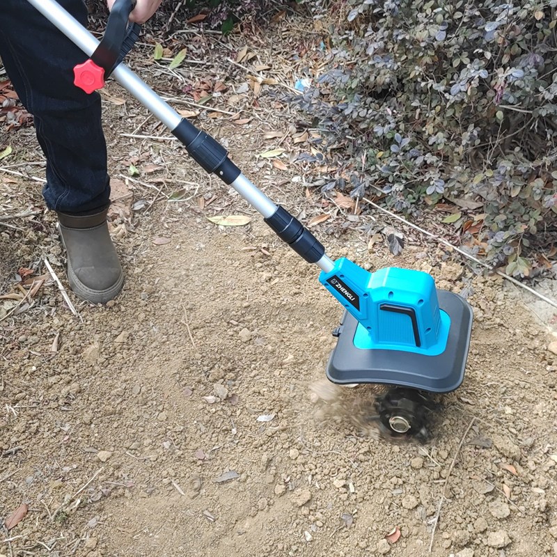 电动农用耕地机犁地翻土机手持式小型家用充电式微耕机锂电松土机