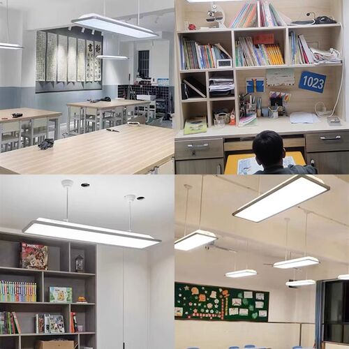 国标教室灯护眼吊杆全光谱家用支架格栅学校教室专用黑板灯照明灯