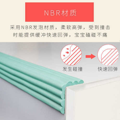 防撞条幼儿园防护墙角磕碰墙贴软包柱子海绵包边小心碰头保护泡沫