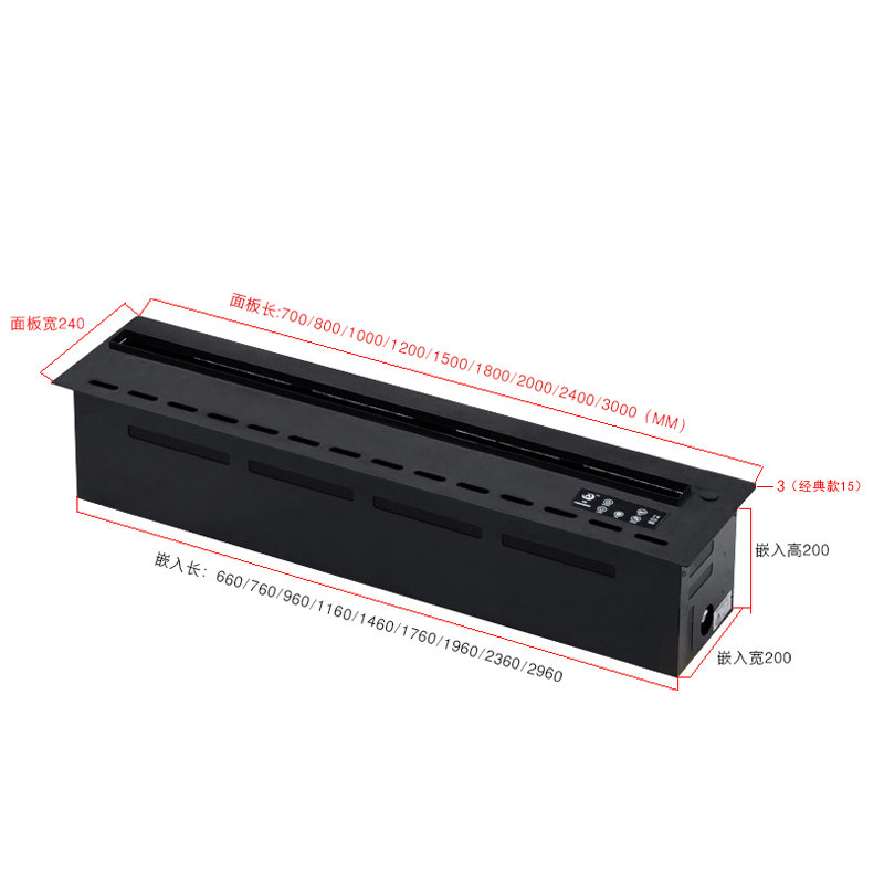 3D雾化壁炉4D装饰加湿器家用电视柜背景墙嵌入式电子仿真火焰定制